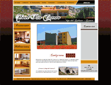 Tablet Screenshot of hotelriocuervo.com